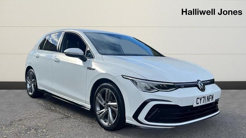 White Used 2022 VW Golf VIII R-line Hatchback | £15,395 (Super price) - Image 1/4