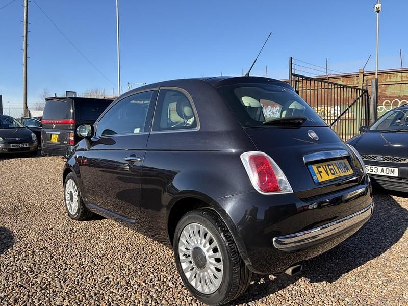 Used Fiat 500 Lounge 69 HP (50 kW) 2011 Black Hatchback
