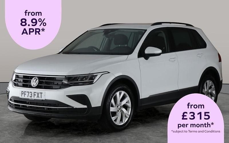 White Used 2023 VW Tiguan S SUV | £22,401 (Good price) - Image 1/2