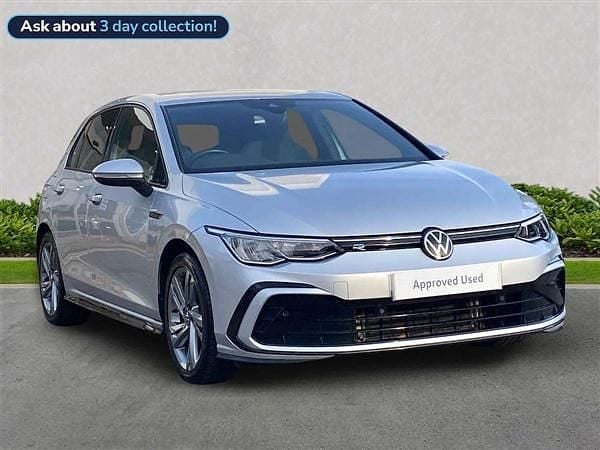 Silver Used 2022 VW Golf VIII R-line Hatchback | £17,435 (Good price) - Image 1/4
