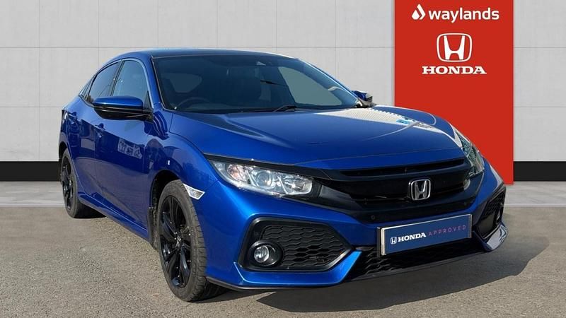 Used Honda Civic EX 129 HP (94 kW) 2017 Blue Hatchback