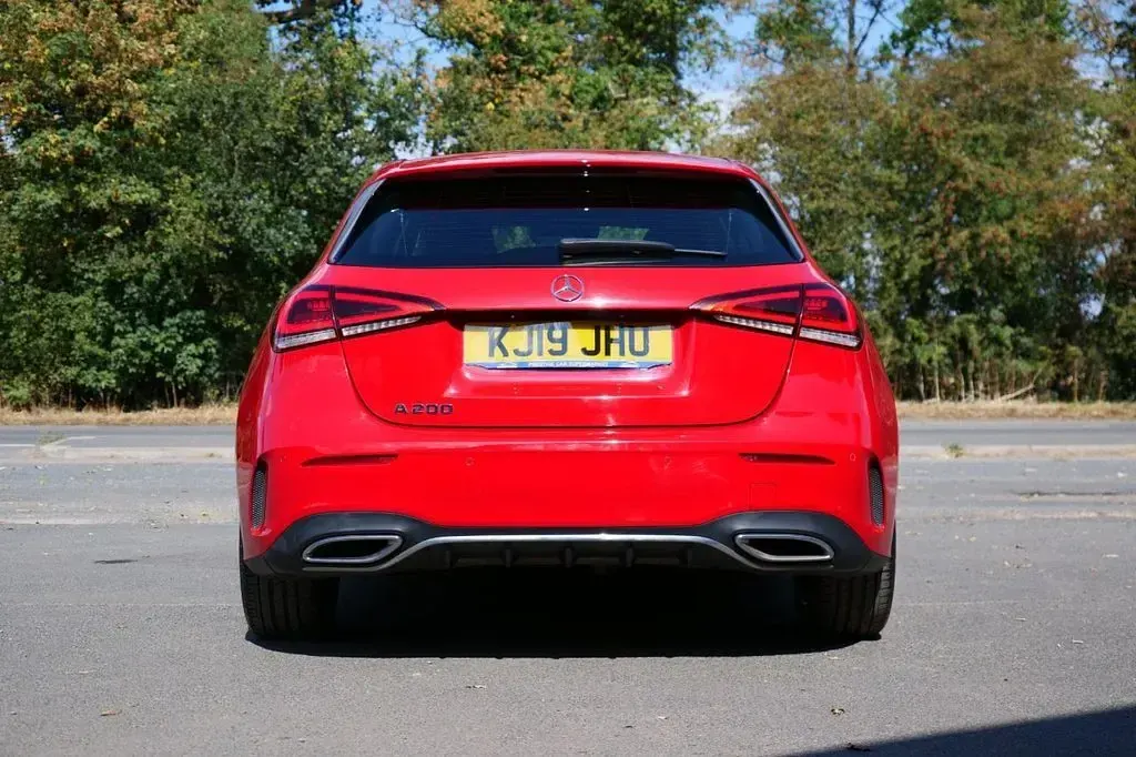 Used Mercedes A200 AMG Line Premium 163 HP (119 kW) 2019 Red Hatchback