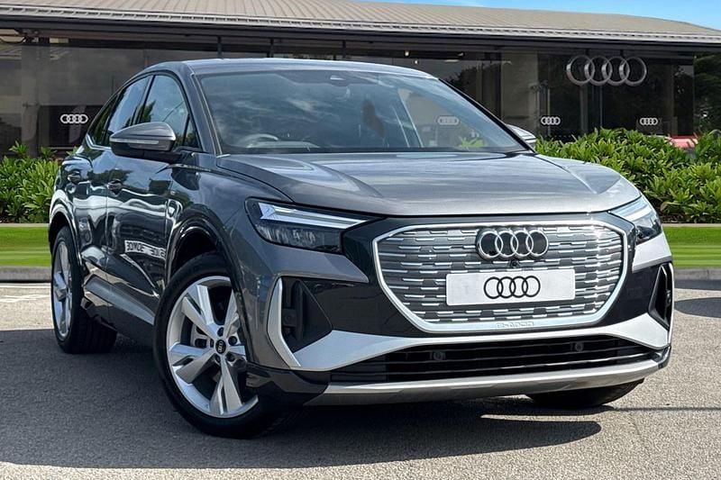 Grey New 2025 Audi Q4 Sportback e-tron S-Line SUV | £46,280 (Expensive) - Image 1/4