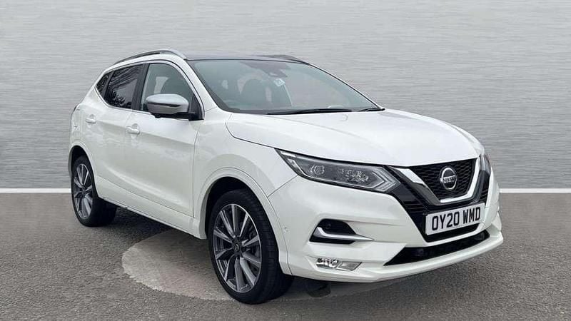 Storm white Used 2020 Nissan Qashqai Tekna+ SUV | £16,928 (Fair price) - Image 1/4