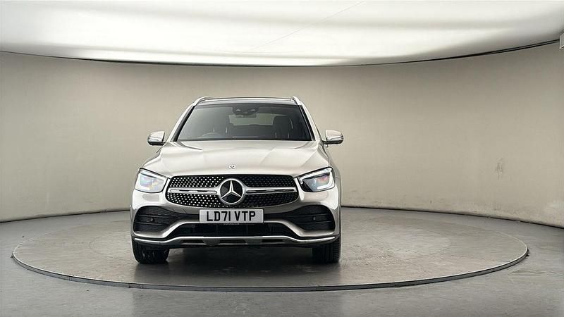Used Mercedes GLC300 AMG line 245 HP (180 kW) 2021 Mojave silver SUV