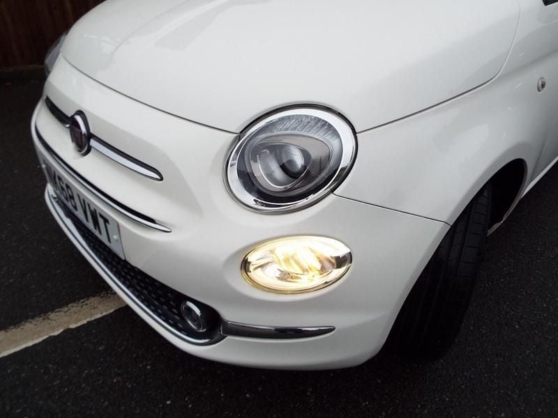 Used Fiat 500 Lounge 69 HP (50 kW) 2018 White Hatchback