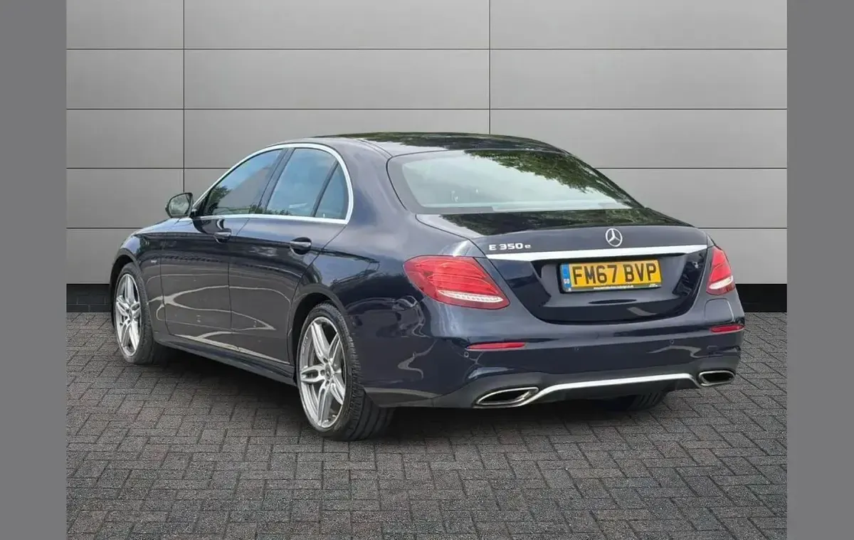 Used Mercedes E350 AMG line 295 HP (216 kW) 2018 Blue Sedan