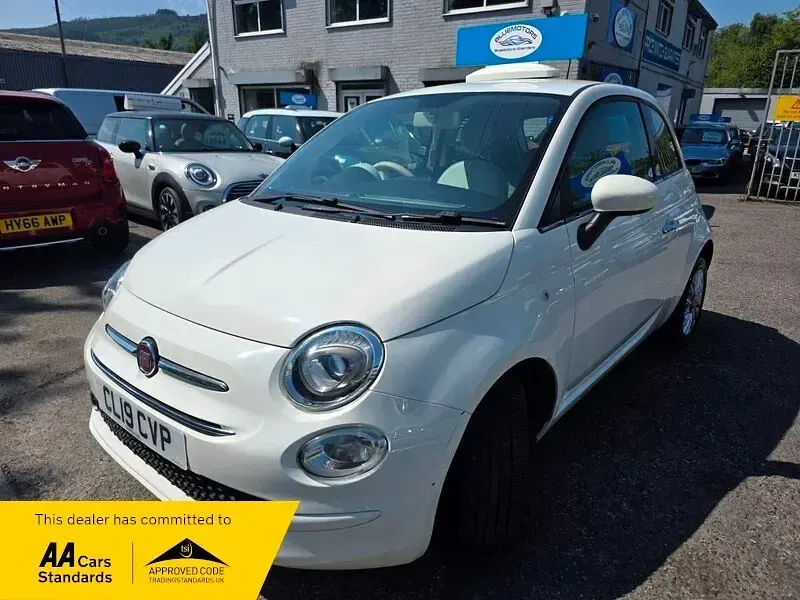 Used Fiat 500 Lounge 2019 White Hatchback