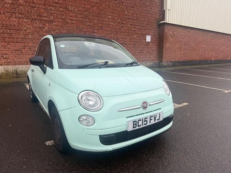 Used Fiat 500 Pop 69 HP (50 kW) 2015 Green Cabriolet