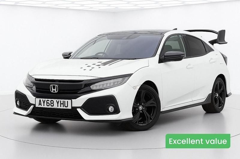 White Used 2018 Honda Civic EX Hatchback | £12,495 (Fair price) - Image 1/4