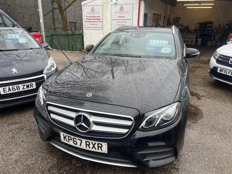 Used Mercedes E220 AMG line 194 HP (142 kW) 2017 Black Estate