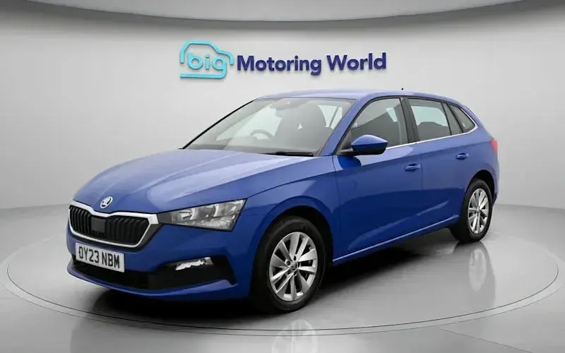 Used Skoda Scala SE Technology 95 HP (69 kW) 2023 Blue Hatchback