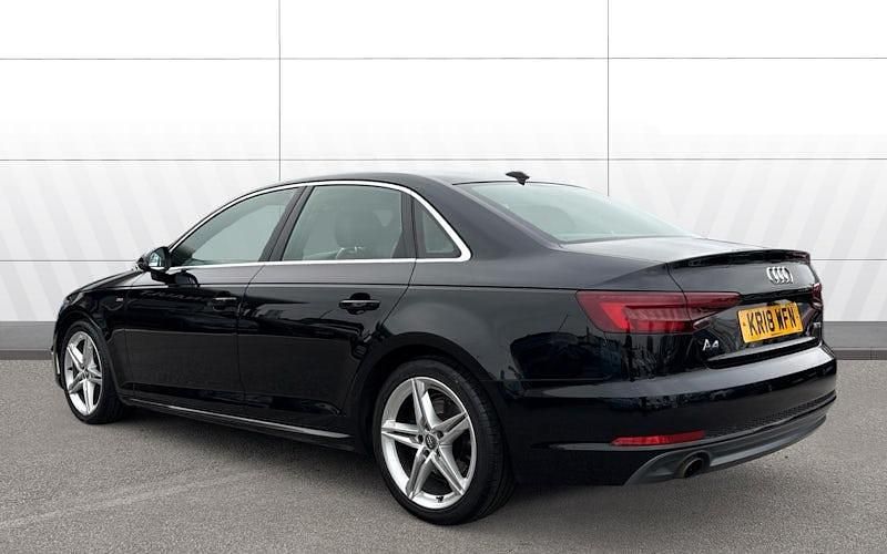 Used Audi A4 S-Line 150 HP (110 kW) 2018 Black Sedan