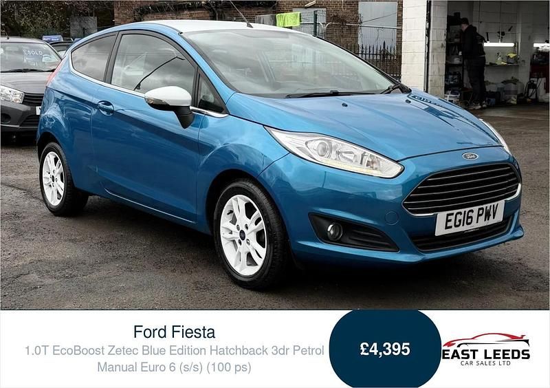 Used Ford Fiesta Zetec 2016 Blue Hatchback