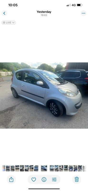 Silver Used 2006 Peugeot 107 Hatchback | £695 (Good price) - Image 1/4