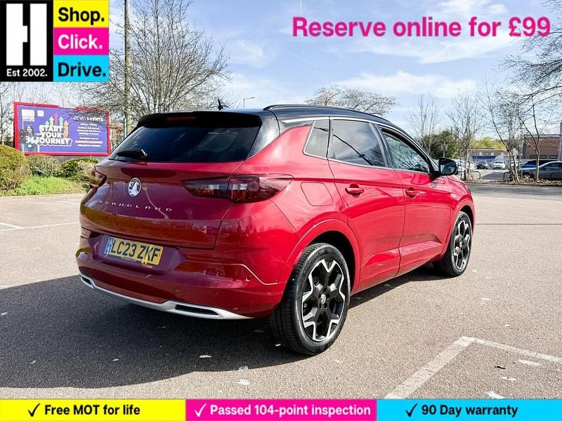 Used Vauxhall Grandland X Elite 130 HP (95 kW) 2023 Red SUV