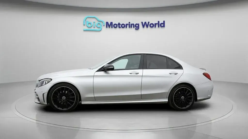 Used Mercedes C220 AMG line 194 HP (142 kW) 2021 Silver Sedan