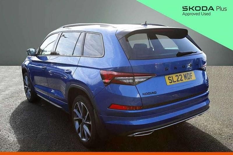 Used Skoda Kodiaq SportLine 187 HP (137 kW) 2022 Race blue metallic SUV