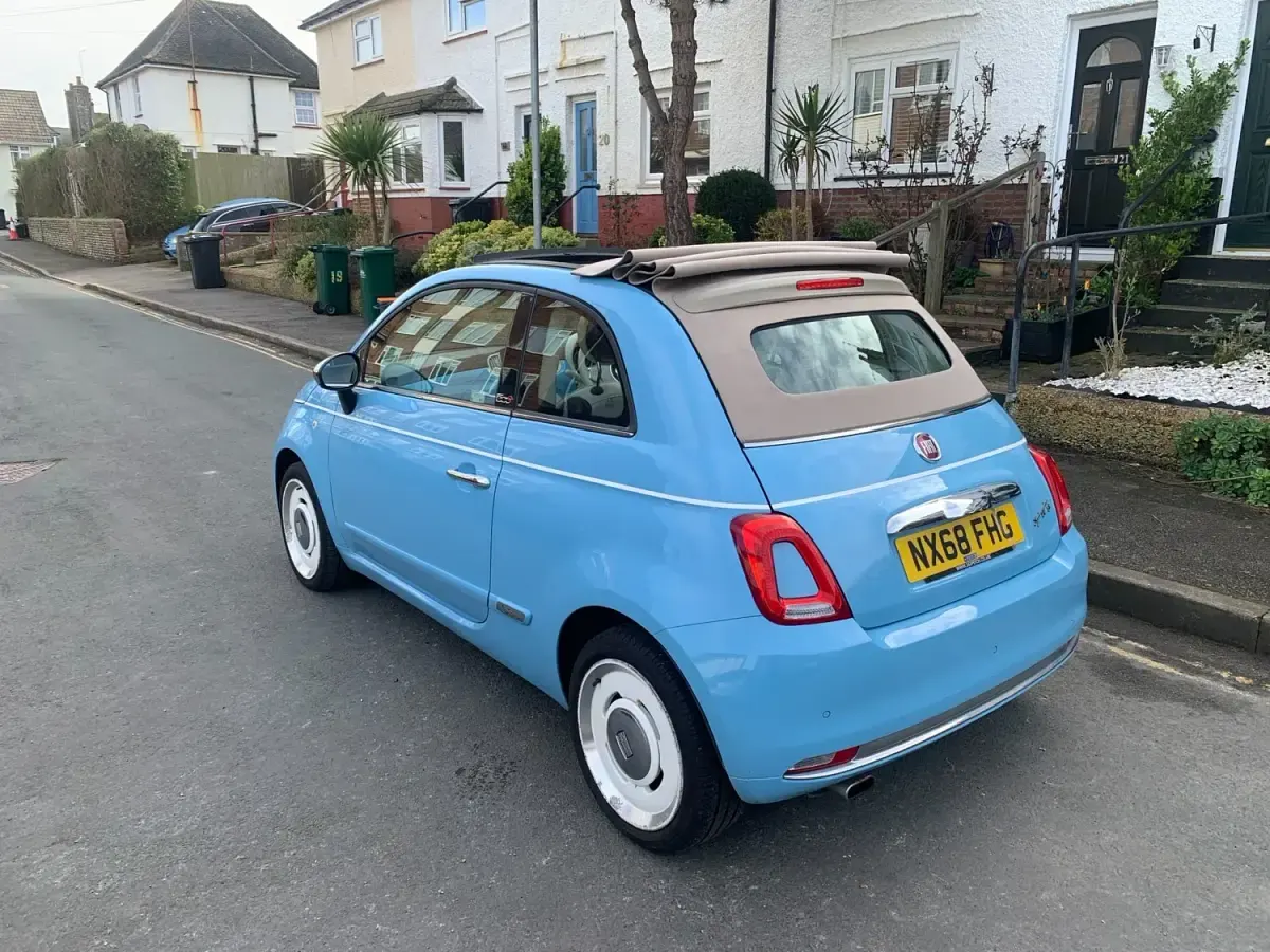 Usado Fiat 500C S 69 HP (50 kW) 2018 Azul Cabrios