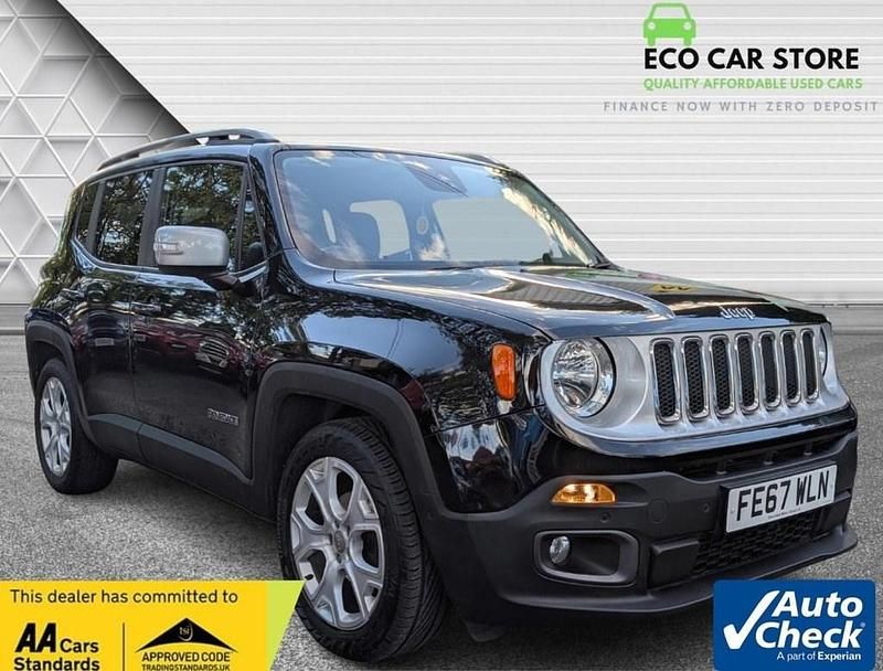 Black Used 2017 Jeep Renegade Limited SUV | £10,995 (Fair price) - Image 1/2