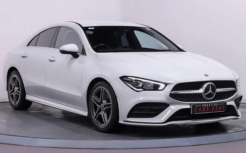White Used 2021 Mercedes CLA220 AMG line Sedan | £20,408 (Good price) - Image 1/4