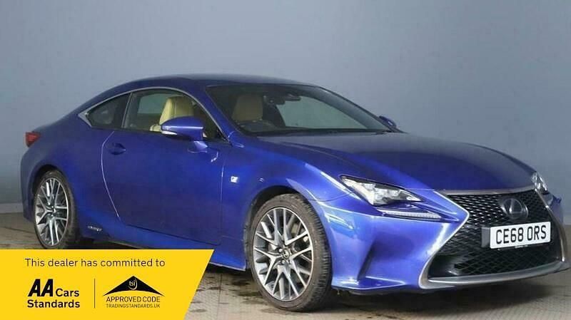 Used Lexus RC300h Sport Line 2018 Blue Coupe