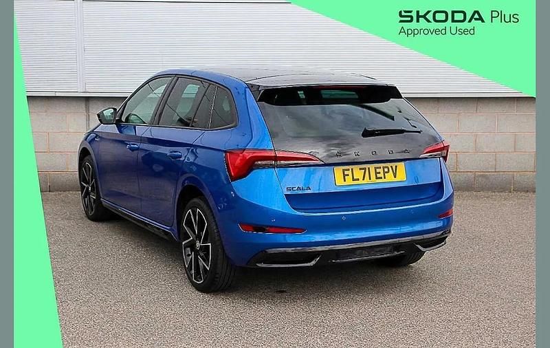 Gebraucht Skoda Scala Monte Carlo 108 PS (79 kW) 2021 Blau Kleinwagen