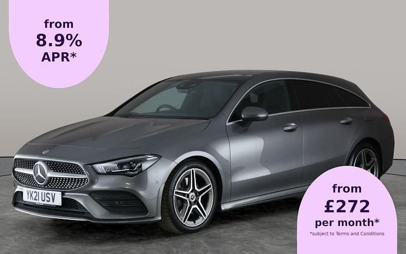 Grey Used 2021 Mercedes CLA200 Shooting Brake AMG Line Premium Plus Estate | £23,219 (Good price) - Image 1/2