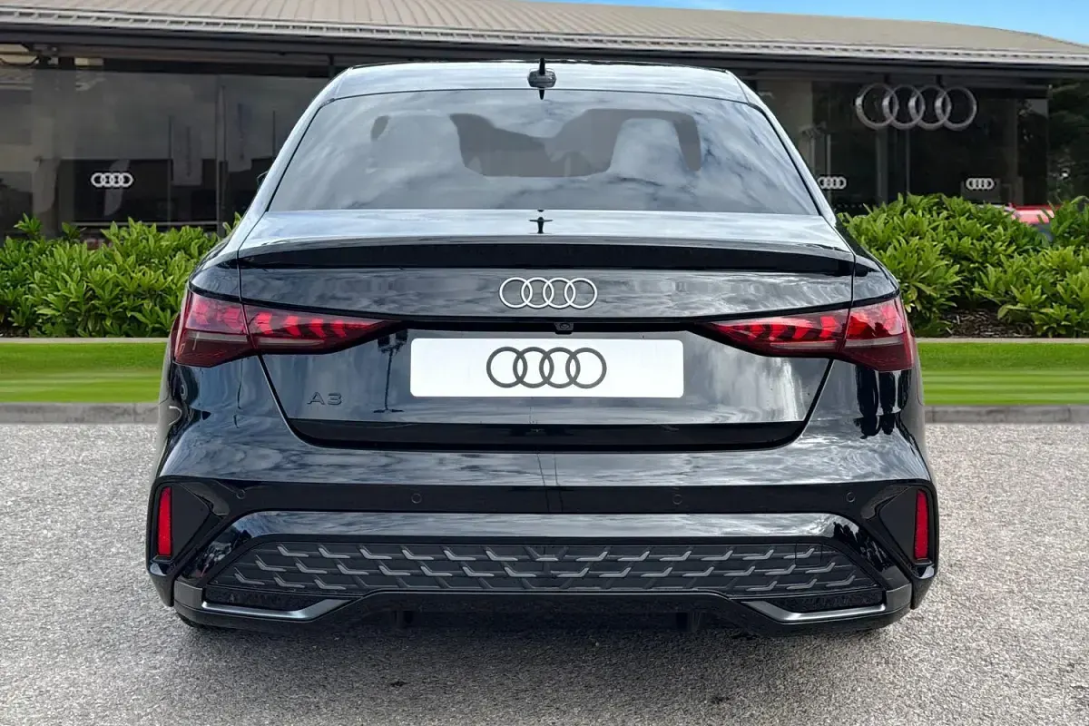 New Audi A3 S-Line 2026 Black Sedan