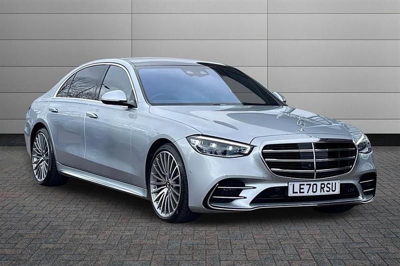 Used Mercedes S500L AMG Line Premium Plus 435 HP (319 kW) 2021 High tech silver Sedan