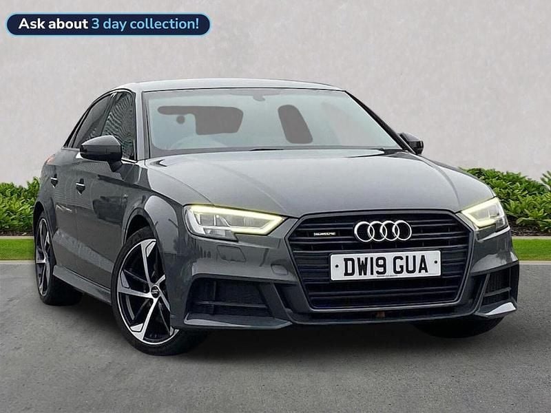 Grey Used 2019 Audi A3 Black Edition Sedan | £19,556 (Fair price) - Image 1/4