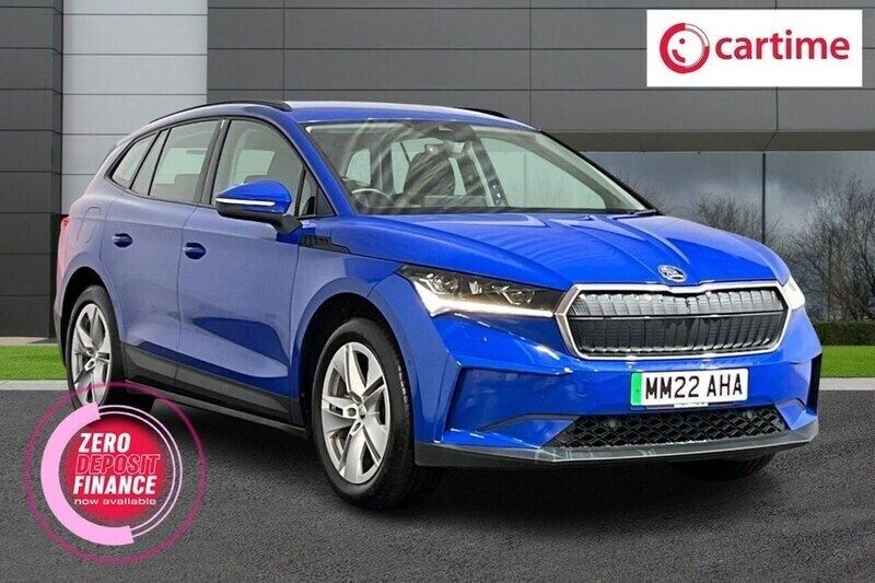 Blue Used 2022 Skoda Enyaq iV ecoSuite SUV | £15,399 (Fair price) - Image 1/3
