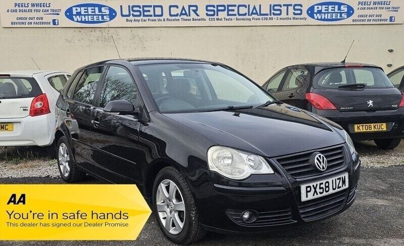 Black Used 2008 VW Polo Match Hatchback | £2,375 (Fair price) - Image 1/4