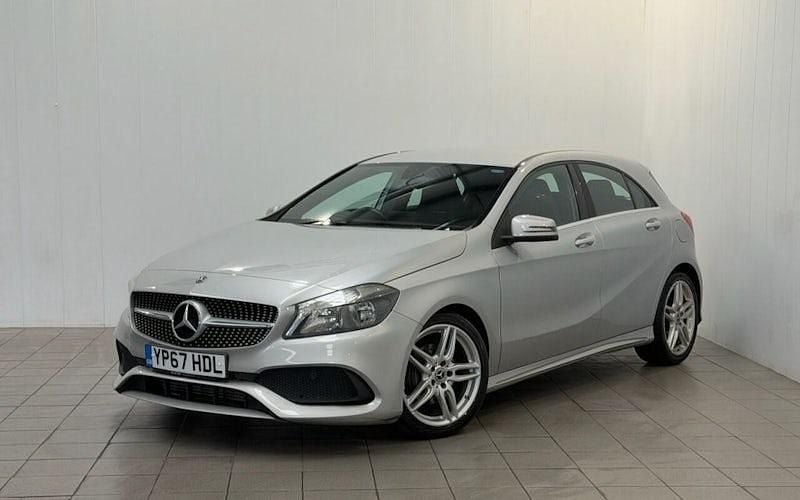 Used Mercedes A200 AMG line 136 HP (100 kW) 2017 Silver Hatchback