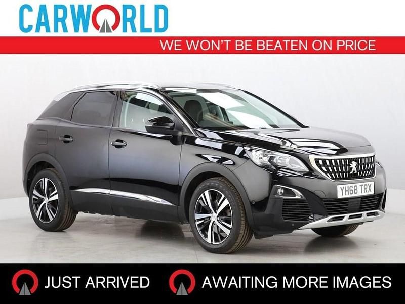 Black Used 2018 Peugeot 3008 Allure Hatchback | £11,411 (Fair price) - Image 1/3