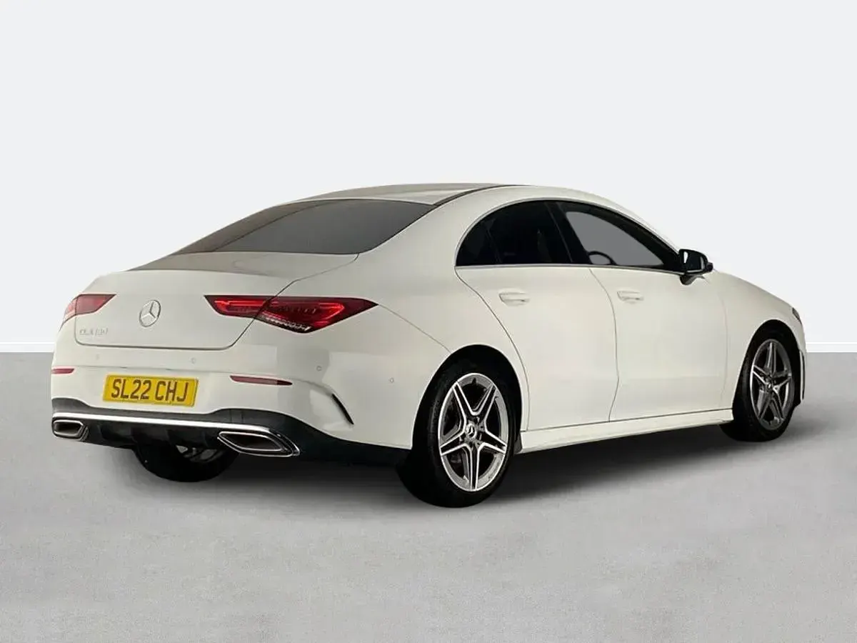 Used Mercedes CLA180 AMG line 136 HP (100 kW) 2022 White Sedan
