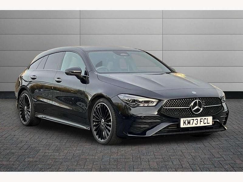Black Used 2023 Mercedes CLA220 Shooting Brake AMG Line Premium Plus Estate | £29,950 (Expensive) - Image 1/4