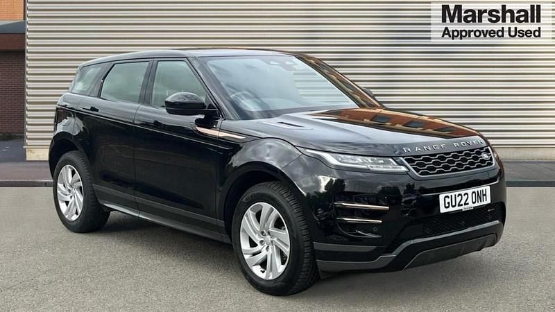 Santorini black metallic Used 2022 Land Rover Range Rover evoque R-Dynamic Estate | £24,155 (Fair price) - Image 1/4