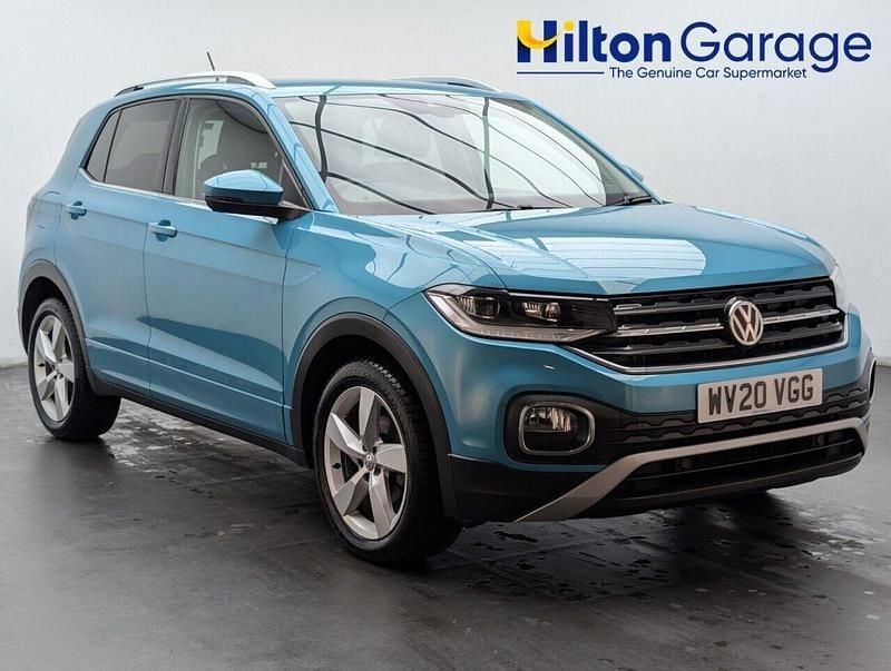 Turquoise Used 2020 VW T-Cross SEL SUV | £14,950 (Good price) - Image 1/4