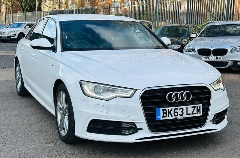 Used Audi A6 S-Line 2013 White Sedan
