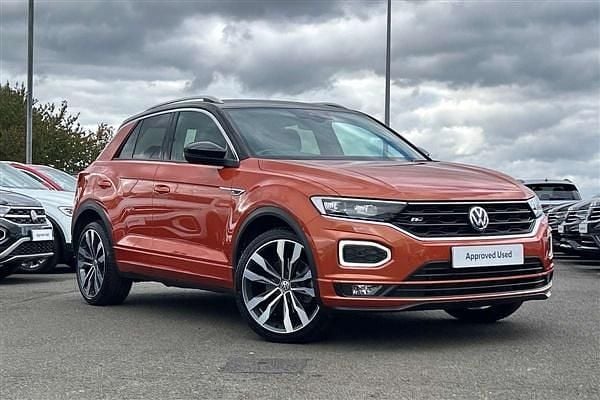 Orange Used 2019 VW T-Roc R-line SUV | £19,295 (Good price) - Image 1/4