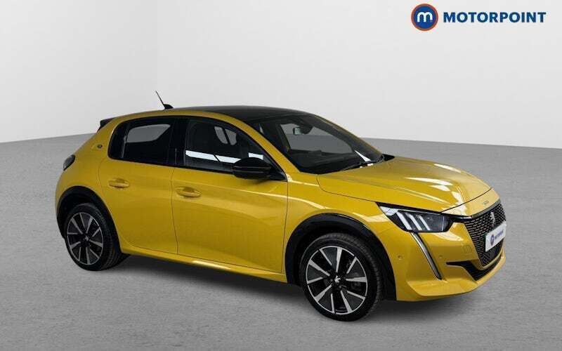 Yellow Used 2022 Peugeot e-208 GTi Hatchback | £12,999 (Good price) - Image 1/4