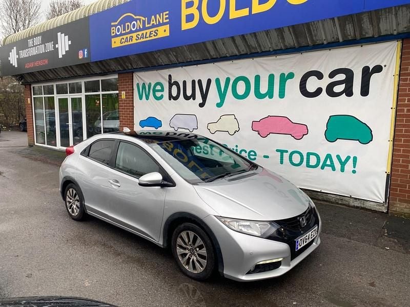 Silver Used 2014 Honda Civic SR Hatchback | £3,399 (Good price) - Image 1/4