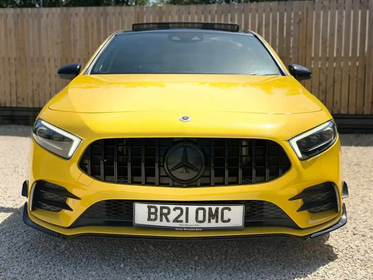 Used Mercedes A35 AMG Premium Plus 2021 Yellow Hatchback