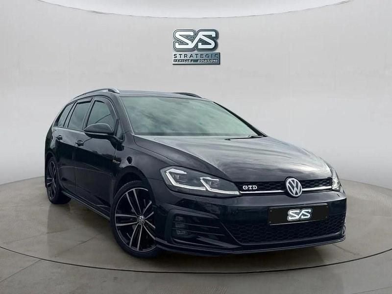Black Used 2018 VW Golf VII GTD Estate | £14,290 (Fair price) - Image 1/4