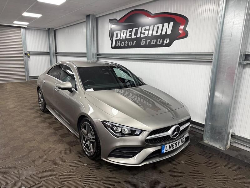 Used Mercedes CLA200 AMG Line Premium 163 HP (119 kW) 2019 Silver Coupe