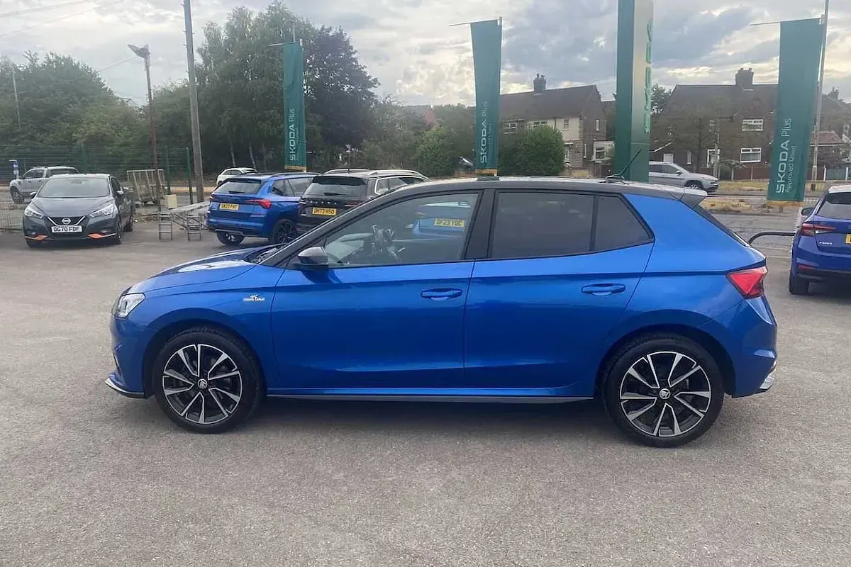 Used Skoda Fabia Monte Carlo 113 HP (83 kW) 2024 Race blue metallic black magic pearl effect Hatchback