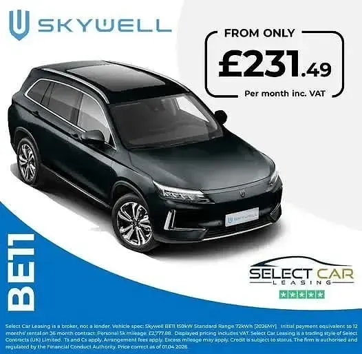 Nowe Skywell BE11 150 kW (204 KM) 2026 Szary SUV