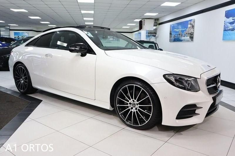 Used Mercedes E220 AMG Line Premium Plus 194 HP (142 kW) 2018 White Coupe
