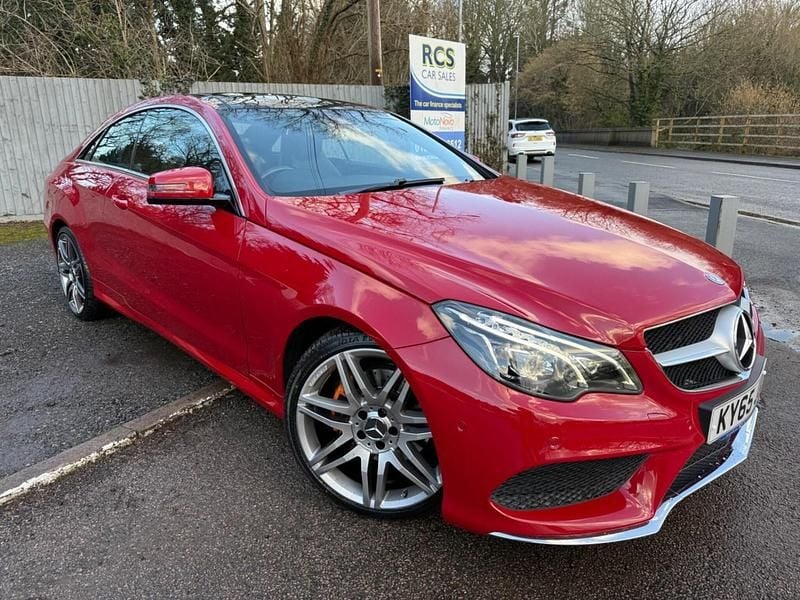 Used Mercedes E350 AMG line 2015 Red Coupe